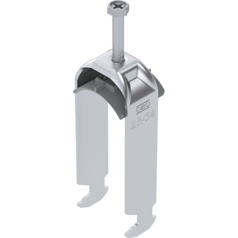 OBO Bettermann Abrazadera de estribo 2056 de 2 vías 28-34mm aluminio, 1186430