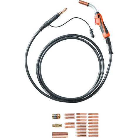Mophorn 250 Ampere MIG-Schweißpistole, 15 Fuß Kabel, kompatibel mit mehreren Miller-Schweißgeräten, passend für Drähte von 0,030", 0,035" und 0,045"
