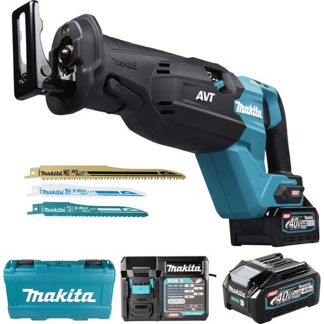 Makita  JR002GM201  Sierra  Sable  a  Batería  40V  máx.  /  2x  4,0  Ah  Batería  +  Cargador (1/4)