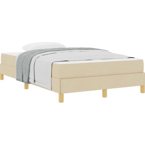 Maison Exclusive - Boxspringbett mit Matratze Creme 120 x 200 cm