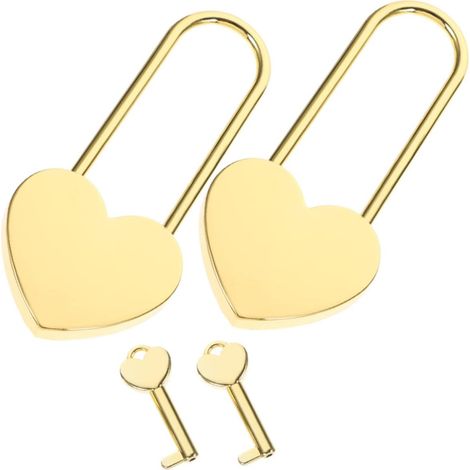 de cadenas et clés cadenas en forme de cœur pour valise