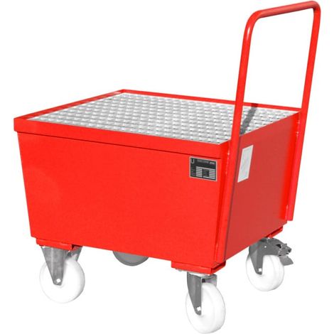 Bauer Südlohn Bac de rétention mobile AW-F 1, peint, rouge feu