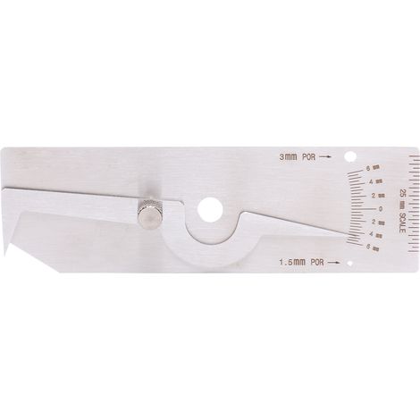 Fillet Weld Set Gage Gauge Welding Inspection Test Ulnar Stainless Steel L Undercut Ruler (1/5)