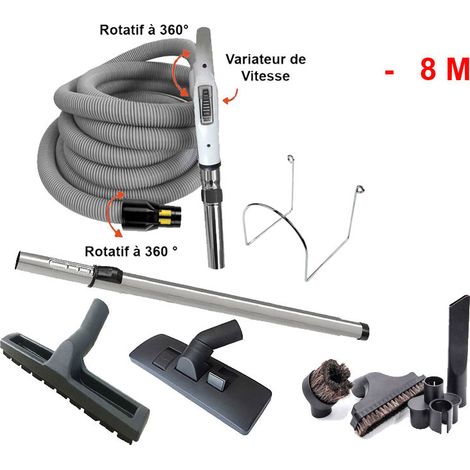 Set 8 accessoires + 1 flexible à variateur de vitesse - longueur au choix (de 8 à 15m) - 8m