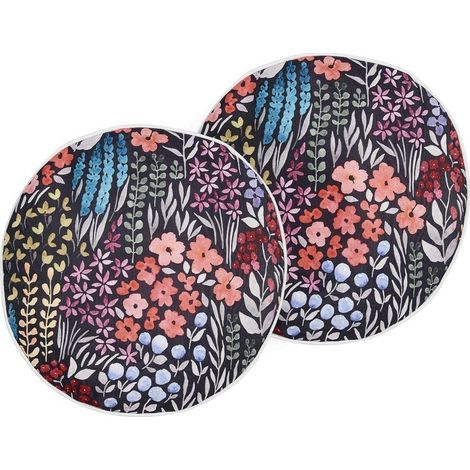 Set cuscini beliani poliestere floreale 40x40 cm (1/3)