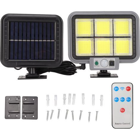 Solarleuchte mit Bewegungsmelder, wasserdichter 150-COB-Strahler, Wandleuchte für Veranda, Garten, Garage (1/5)