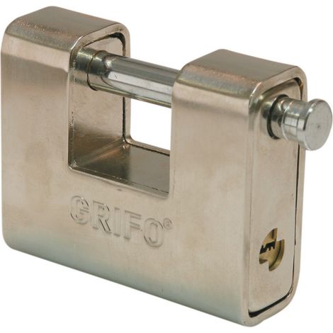 Lucchetto sicurezza corazzato mm 90 grifo dom molle inox antiscasso antifurto (1/2)