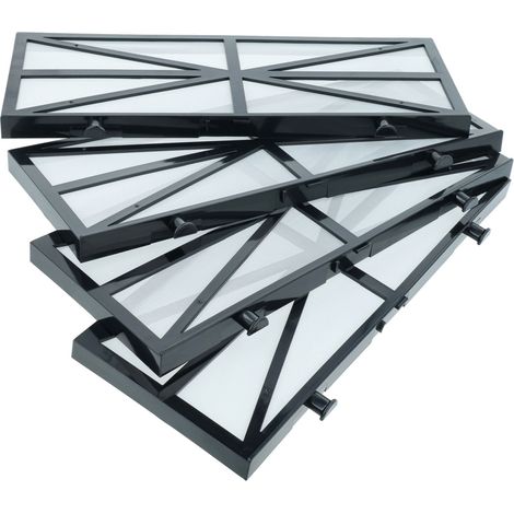 vhbw 4x Filtres compatible avec Dolphin Cosmos 30, Cosmos 20 aspirateur, nettoyeur piscine - Coussin filtrant, 27,7 x 12,3 x 6,1 cm