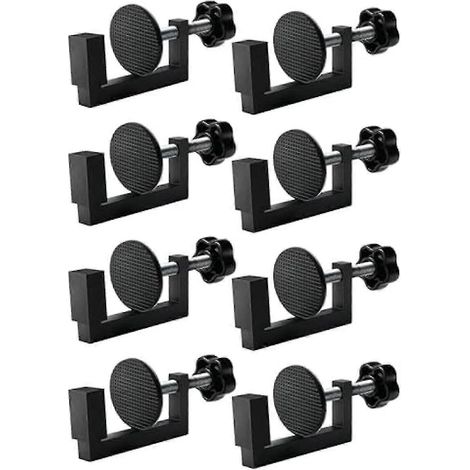 Ecleanfy - Lot de 8 clips en G réglables pour mobilier de patio, pinces pour canapé d'extérieur en rotin, chaises en osier (1/5)