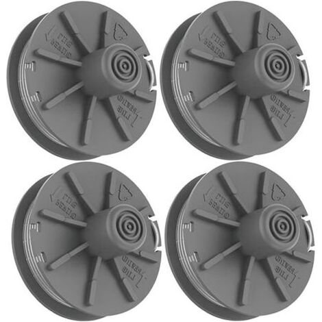 Schneidfadenspule, 4 Stück, passend für Turbo-Rasentrimmer 5307-20, 6 m, Ersatzspule für Gardena-Rasentrimmer (1/4)