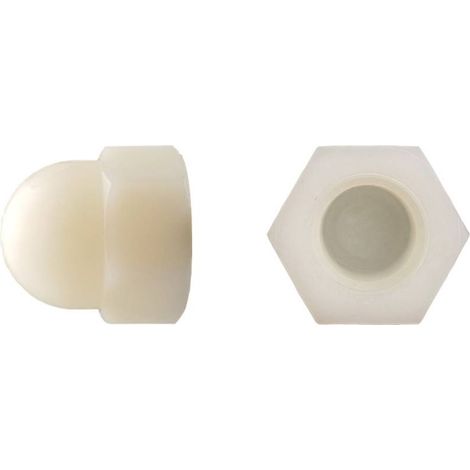 100 Ecrous Borgnes M12 mm - DIN 1587 - Polyamide - D-Work