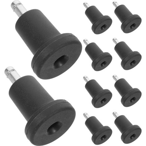 Lot de 10 roulettes pour chaise bureau en nylon et fer (1/5)