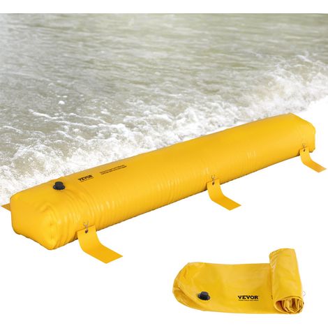 Barrière anti-inondation Hydro Barrière 3,66 m de longueur x 30,5 cm de hauteur pour la dérivation de l'eau (1/5)