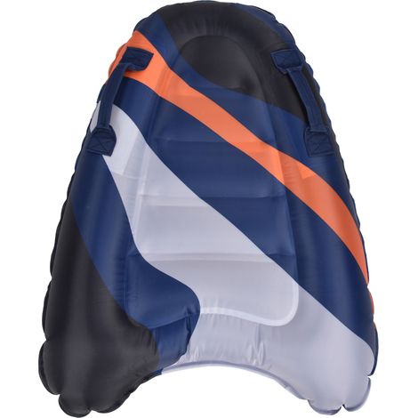 Planche de bodyboard gonflable et portable pour piscine, plage et enfants/adultes - Blue Streaks (1/5)