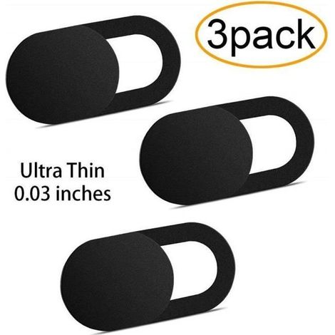 Webcams et Equipement VoIP [Pack de 3] Cache Webcam, ivoler Webcam Cover Autocollant Coulissant Couverture de Caméra Fro 259854 (1/4)