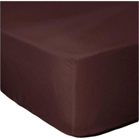 Lovely Home LH71594 Spannbettlaken braun 180x200 cm