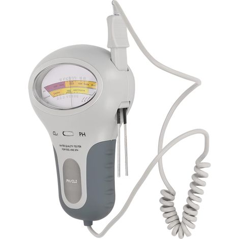 Testeur de qualité de l'eau, Précis et Fiable, Chlore d'eau et PH Compteur, Testeur d'eau Portable pour Aquariums de Spa de Piscine, etc. (1/5)