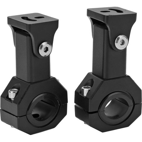 2 supports de fixation pour projecteur, ouverture M5, diamètre 18-30 mm, fixation réglable, pour motocross, quad et SSV. (1/5)