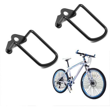 Lot de 2 protections de dérailleur pour vélo, support métallique pour VTT et vélo de route, anti-chute (1/5)