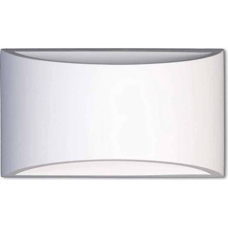 Applique da parete in gesso a doppia emissione luminosa up e down verniciabile lampada con attacco g9 moderno IP20 (1/4)