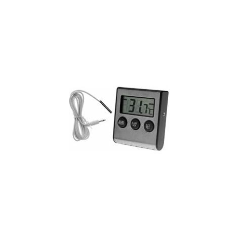 Termometro digitale LCD Crezuo per frigorifero, termometro magnetico per frigorifero con allarme di temperatura alta e bassa per frigoriferi e celle frigorifere