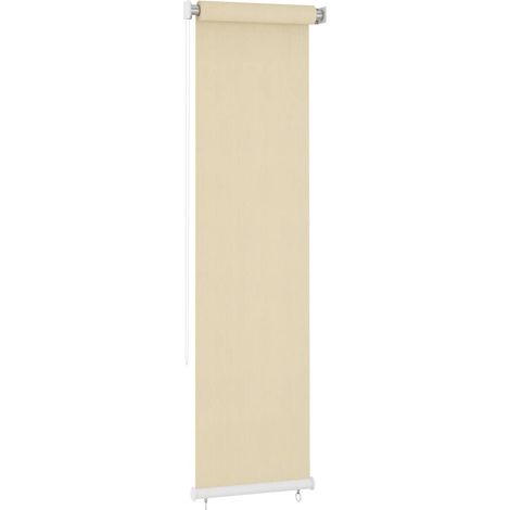 Persiana enrollable de exterior HDPE crema 60x230 cm