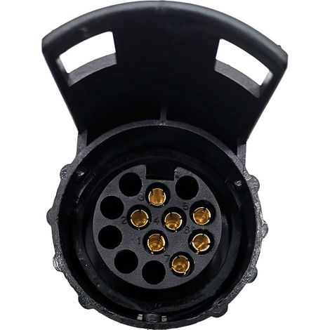 Adaptateur de prise de remorque - Mini adaptateur 7 broches vers 13 broches - Prises et fiches pour caravane (1/5)