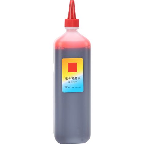 Marker Refill Ink Color Permanent Poster Pen Replenishing Liquid Art Craft Supplies200ml Bright Red (1/5)