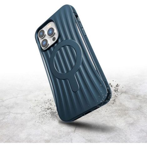 Coque iPhone 14 Pro Max - Compatible MagSafe - Protection Chute 3 m - Biodégradable EcoElement™ - Bleu Marine
