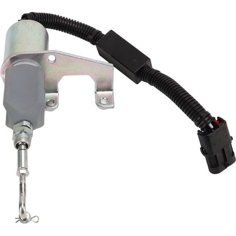Motorstopp-Magnetventil C4942879 4942879 24V DC, direkter Ersatz kompatibel mit Cummins, Steckverbinder, Ersatzteil. (1/5)