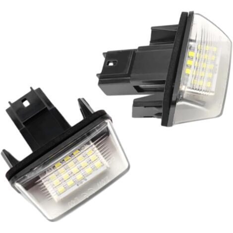 Éclairage de plaque d'immatriculation à LED, 2 feux xénon 12 V, blanc, feu arrière pour Peugeot 5008 5 portes monospace (2009-2012)