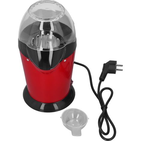 Machine à pop-corn électrique rapide 1200W air chaud rouge portable pour appartement cuisine camping friteuse à maïs 230V prise UE (1/5)