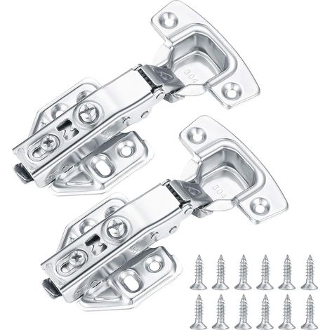 Set of 2 soft-close cabinet door hinges (1/5)