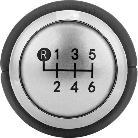 Pommeau de levier de vitesses 6 vitesses pour Corolla 1.8MT Yaris Auris Aygo - Poignée de changement de rapport en similicuir noir (1/5)