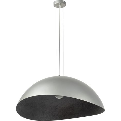 Suspension argent/noir ronde 48cm Solaris 1xE27 Sigma (1/3)