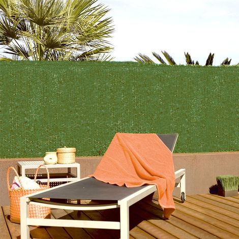 Künstliche Hecke 85% Bedeckung - grünes PVC 1,5 x 3 m GREENSET Nortene (1/3)