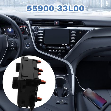 La pièce 5590033L00 convient à l'ensemble de commande de climatisation 55900-33L00 de la Toyota Camry 2017-2018. (1/4)