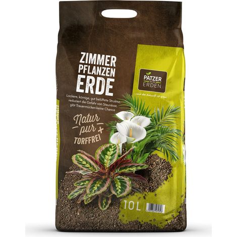 PATZER NATUR PUR Zimmerpflanzenerde torffrei - 10 Liter