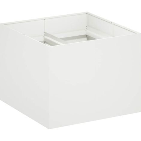 Maison Exclusive - Garten-Pflanzgefäß Weiß 80 x 80 x 60 cm Kaltge (1/5)