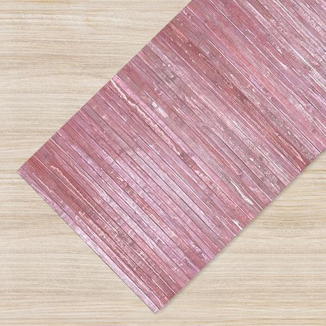 Tappeto Passatoia In Vero Bamboo Tappeto Cucina Ingresso In Legno Antiscivolo Aderente Lavabile E Antimacchia Tagliabile Mirtillo - 50x100 cm