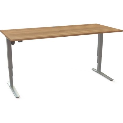 STIER Bureau électrique réglable en hauteur 501-43 180 x 80 cm Noyer (1/3)