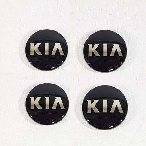 [LCS] Lot de 4 enjoliveurs KIA04 - 58 mm, argent, taille unique (1/3)