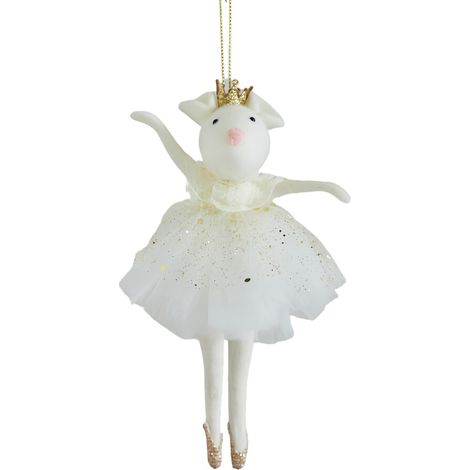 Ghirlanda di angeli da appendere, ornamento per albero, regalo - Bianco
