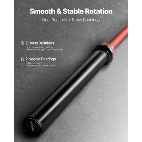 Barre d'Haltères pour Fitness 220 cm de Long Barre de Musculation (1/5)