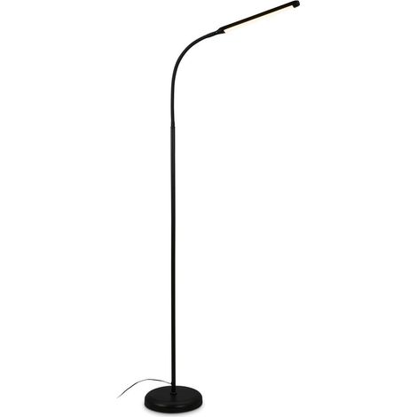 LED floor light, black, 1xLED-platine/6W