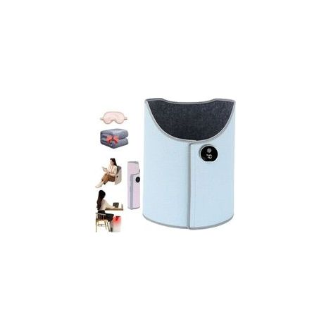 Chauffe-jambes pliable sous le bureau – 5 niveaux de chaleur – Minuterie 2 à 8 heures – Chauffage rapide en 5 secondes – Protection anti-surchauffe (1/5)