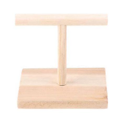 Perchoir en bois pour perroquet, support en T pour plateforme de jeu, jouet d'entraînement pour oiseaux, accessoire de cage pour cockatiel, petit perchoir à griffes pour animaux.