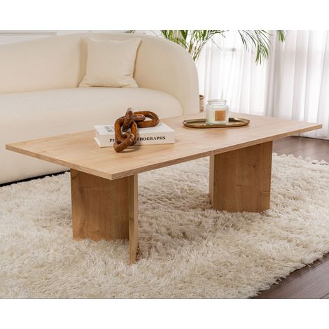 Rechteckig Couchtisch Siban Saphir-Eichen-Optik – 119 x 60 cm