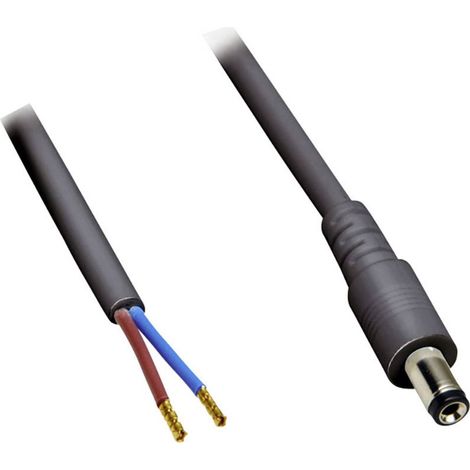 BKL Electronic 075180 Cavo per bassa tensione Spina a bassa tensione - Estremità aperta 5.50 mm 2.50 mm 1.00 m 1 pz. (1/2)