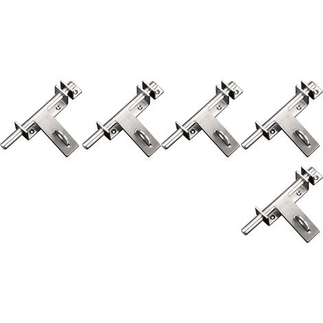 3X Boulon En Acier Inoxydable 304 Boulons Robustes Gauche et Droit Boulon Coulissant Loquet de Verrouillage de Porte (1/3)